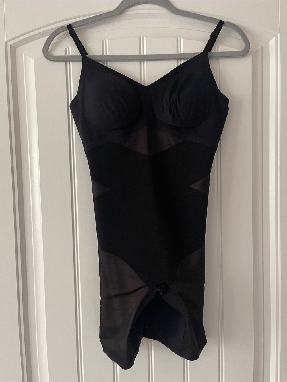 Honeylove Black Mid Thigh Bodysuit Small